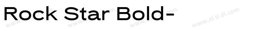 Rock Star Bold字体转换